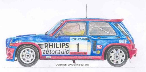 Renault 5 Turbo. Jean Ragnotti